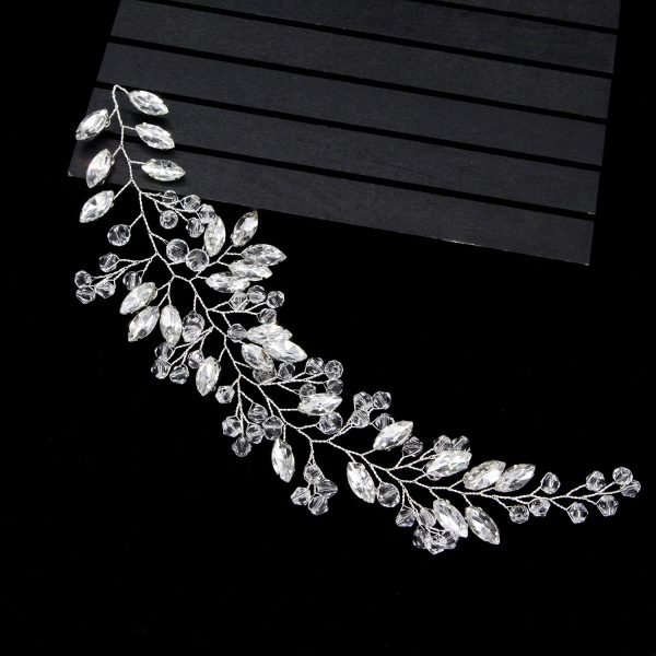 Lunar Blessing Crystal Hair Vine – White Aura Headdress for Goddess Vows and Awakening - Image 5