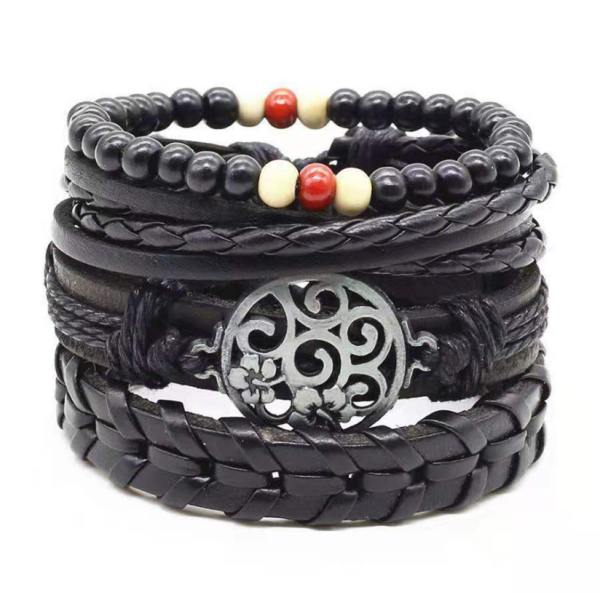 Earthbound Elegance: Vintage Braided Leather Bracelet for Grounding, Strength, and Timeless Masculine Style - Image 11