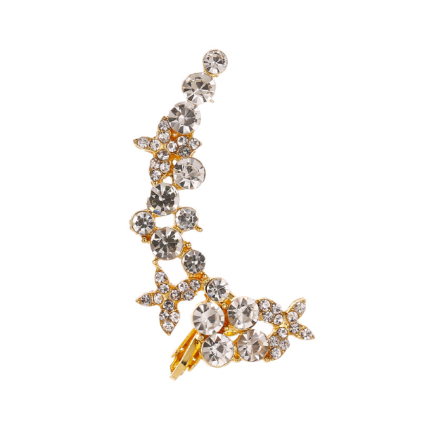 Single Crystal Ear Clip with Butterfly & Flower – Mystic Energy Jewelry for Confidence & Grace - Image 11