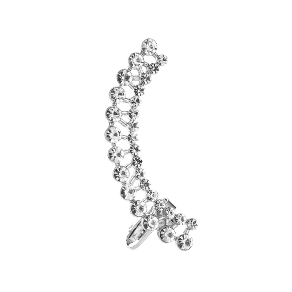 Single Crystal Ear Clip with Butterfly & Flower – Mystic Energy Jewelry for Confidence & Grace - Image 13