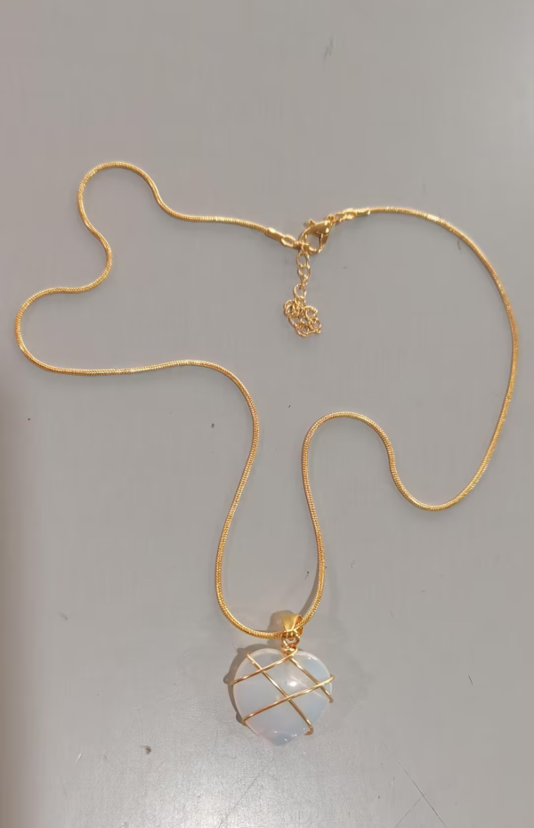 Moonlight Barbie Heart Necklace | Crystal Love Energy, Feminine Charm & Dreamy Glamour - Image 12