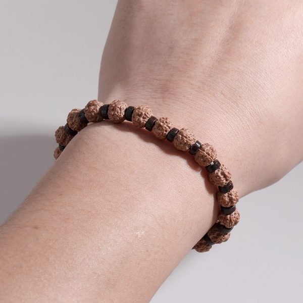 Natural Lava & Agate Stone Mala Bracelet | Meditation Meets Modern Masculine Fashion - Image 6