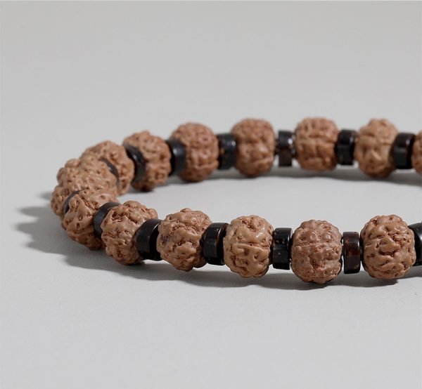 Natural Lava & Agate Stone Mala Bracelet | Meditation Meets Modern Masculine Fashion - Image 2