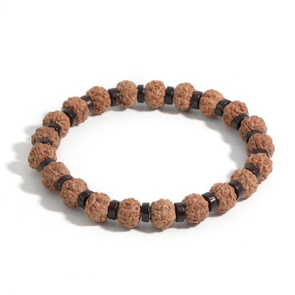 Natural Lava & Agate Stone Mala Bracelet | Meditation Meets Modern Masculine Fashion - Image 4