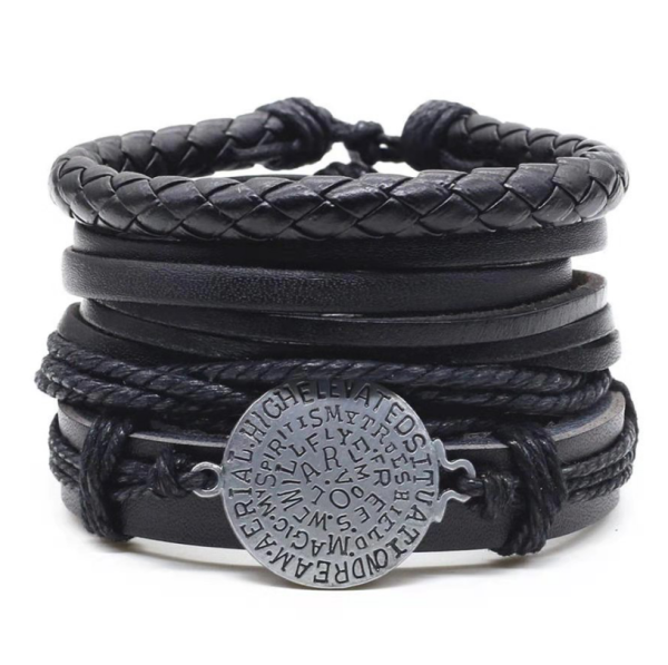 Earthbound Elegance: Vintage Braided Leather Bracelet for Grounding, Strength, and Timeless Masculine Style - Image 17