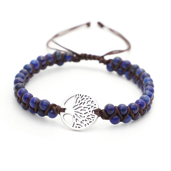 Woven Double Tree of Life Yoga Bracelet | Energy Balancing Twine & Natural Stone Elegance - Image 19