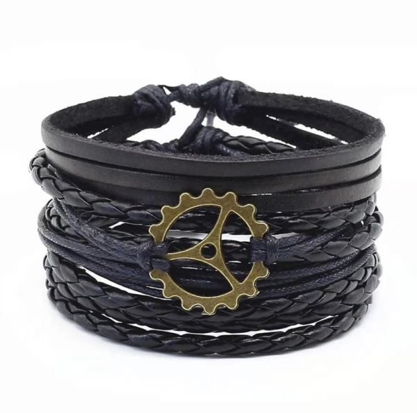 Earthbound Elegance: Vintage Braided Leather Bracelet for Grounding, Strength, and Timeless Masculine Style - Image 20