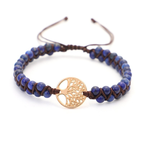 Woven Double Tree of Life Yoga Bracelet | Energy Balancing Twine & Natural Stone Elegance - Image 20