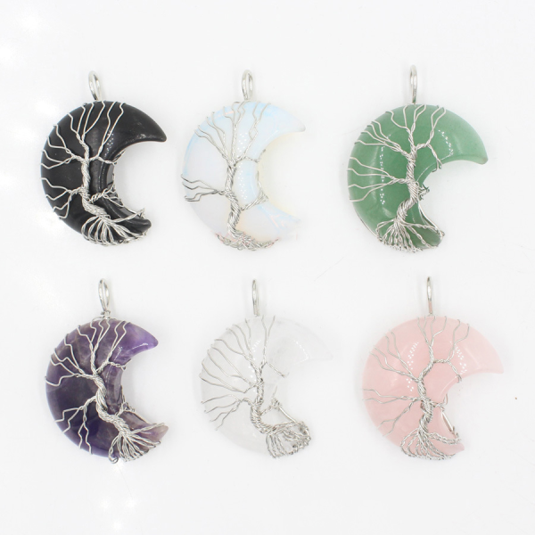 Crystal Moon Pendant Necklace for Trendy Girls | Cute Lunar Charm Jewelry for Everyday Fashion & Thoughtful Gifts - Image 2