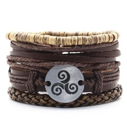 Earthbound Elegance: Vintage Braided Leather Bracelet for Grounding, Strength, and Timeless Masculine Style