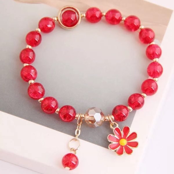 Elegant Glass Bead Bracelet | Nine Colors of Light for Everyday Style & Inner Balance - Image 2