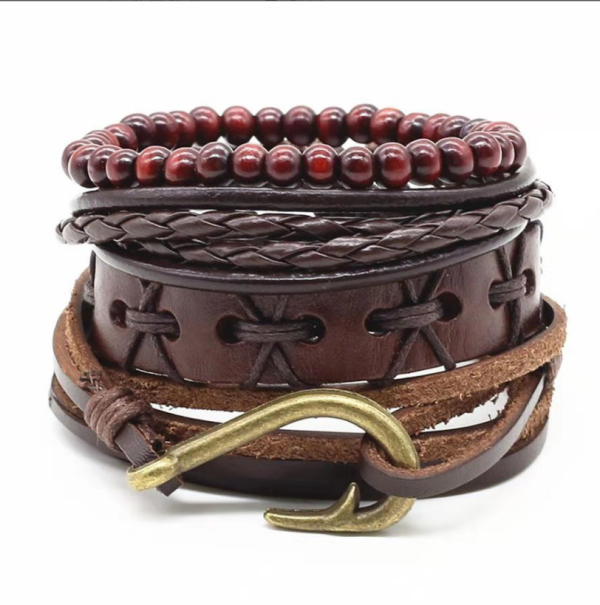 Earthbound Elegance: Vintage Braided Leather Bracelet for Grounding, Strength, and Timeless Masculine Style - Image 21