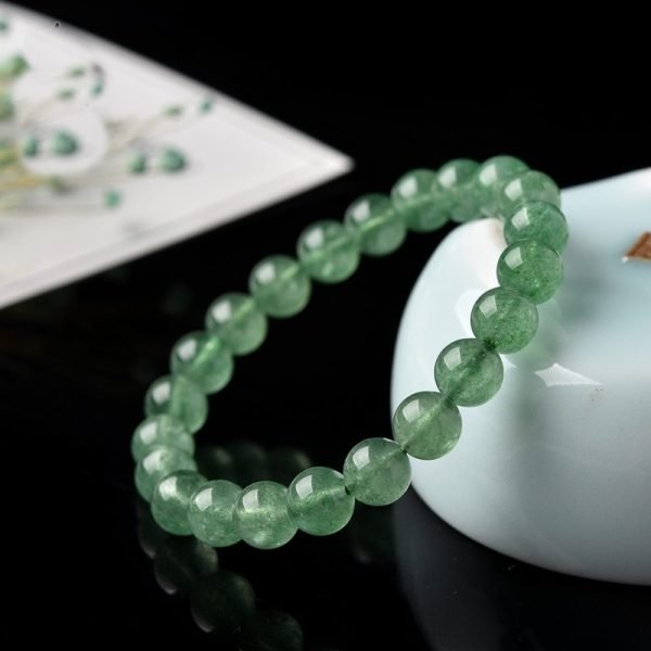 Green Strawberry Crystal Bracelet for Women – Radiate Calm, Style, and Rare Natural Energy - Image 5