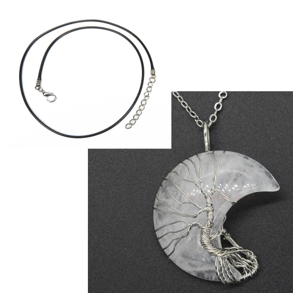 Crystal Moon Pendant Necklace for Trendy Girls | Cute Lunar Charm Jewelry for Everyday Fashion & Thoughtful Gifts - Image 4