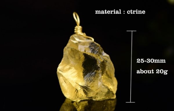 Crystal Pendant Necklace with Natural Citrine – Radiate Confidence, Energy, and Golden Warmth - Image 3