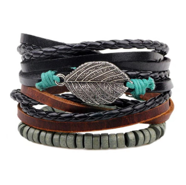 Earthbound Elegance: Vintage Braided Leather Bracelet for Grounding, Strength, and Timeless Masculine Style - Image 6