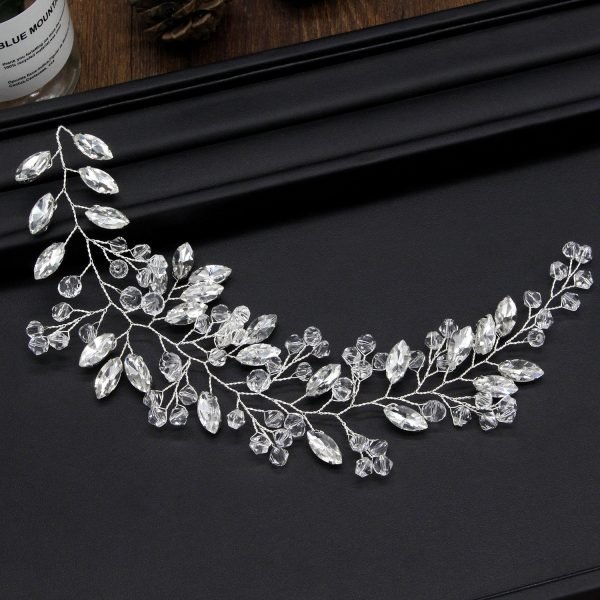 Lunar Blessing Crystal Hair Vine – White Aura Headdress for Goddess Vows and Awakening - Image 4
