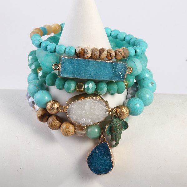 Multi-Color Crystal Stack | Natural Stone Bracelets for Self-Love & Healing - Image 2