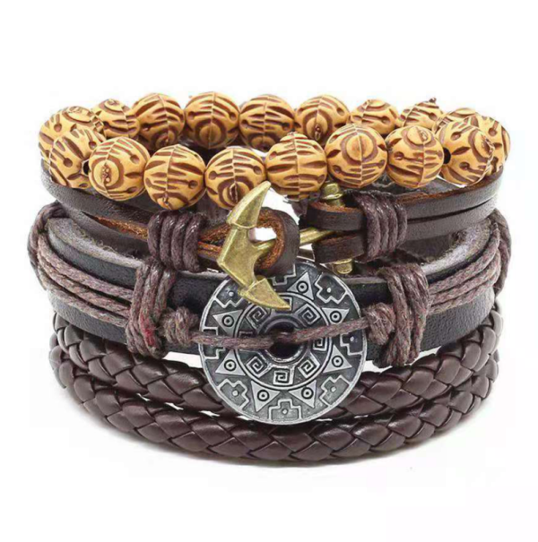 Earthbound Elegance: Vintage Braided Leather Bracelet for Grounding, Strength, and Timeless Masculine Style - Image 7