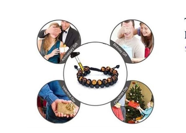 Tiger’s Eye & Lava Stone Bracelet｜Inner Strength, Chakra Shielding & Volcanic Grounding Energy - Image 4