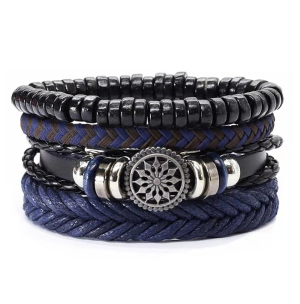 Earthbound Elegance: Vintage Braided Leather Bracelet for Grounding, Strength, and Timeless Masculine Style - Image 9