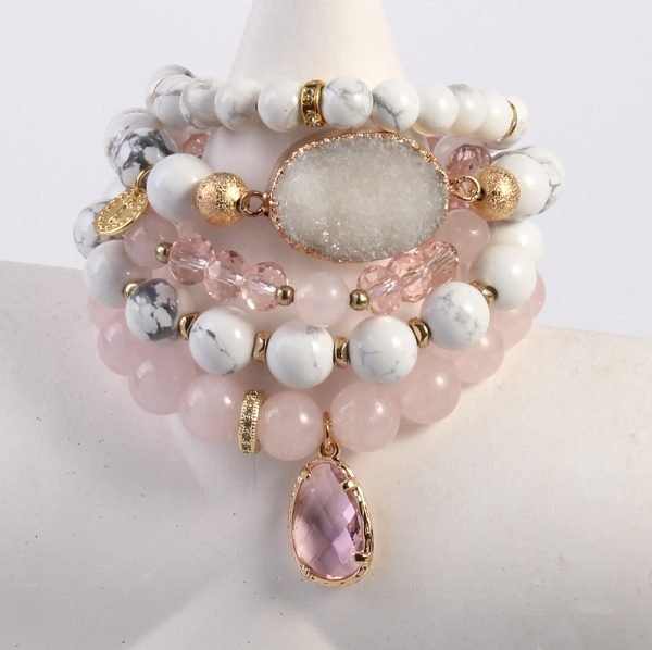 Multi-Color Crystal Stack | Natural Stone Bracelets for Self-Love & Healing - Image 5