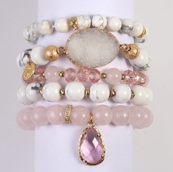 Multi-Color Crystal Stack | Natural Stone Bracelets for Self-Love & Healing