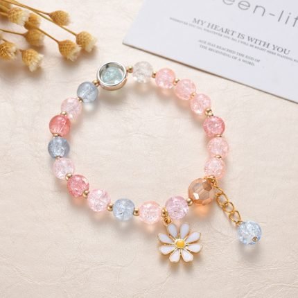 Elegant Glass Bead Bracelet | Nine Colors of Light for Everyday Style & Inner Balance