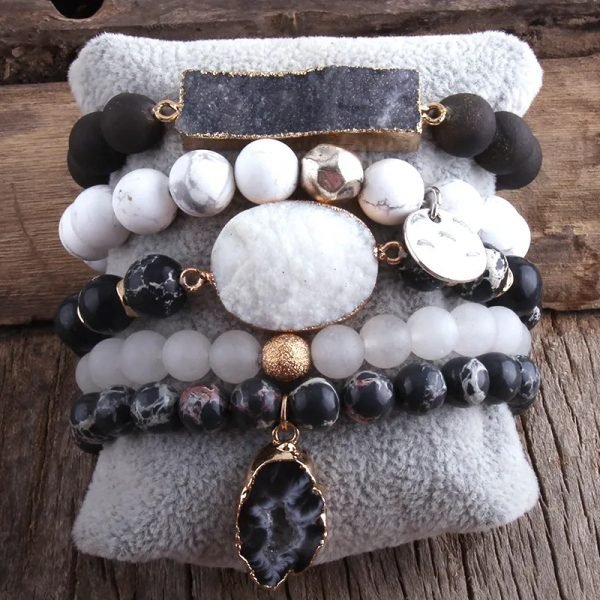 Multi-Color Crystal Stack | Natural Stone Bracelets for Self-Love & Healing - Image 4
