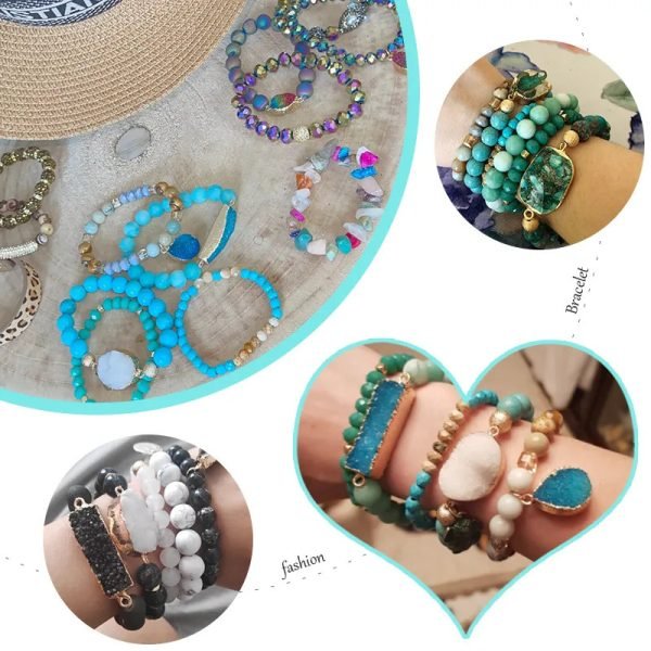 Multi-Color Crystal Stack | Natural Stone Bracelets for Self-Love & Healing - Image 7